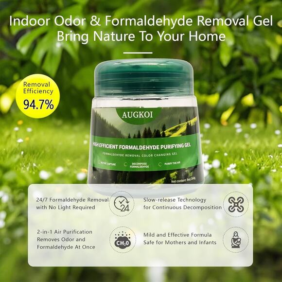 Formaldehyde Removal Gel, Powerful Deodorizer, Purifies the Air, Effectively Rem - Picture 2 of 4